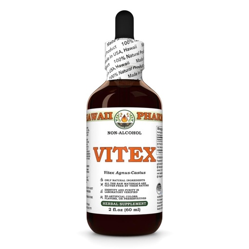 [BRSRAAIFCAMGYHQ4] Vitex (Vitex Agnus-Castus) Dry Berry Glycerite, All Natural, Vegan, Lab Tested Alcohol-Free Liquid Extract - 2 fl.oz