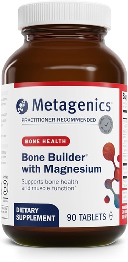 [BRSWIYTQA4OGIHLM] Metagenics Bone Builder with Magnesium - for Comprehensive Bone Strength & Wellness* - with Calcium, Vitamin D & Chelated Magnesium for Quick Absorption - Non-GMO & Gluten-Free - 90 Tablets