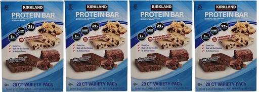 [BRSWG2T6OIAQG2QV] Kirkland Signature Protein Bar Energy Variety Pack, 20 Count (4 Pack)