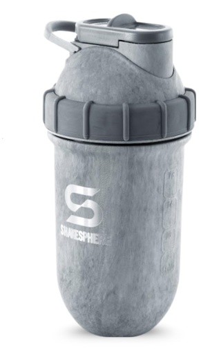 [BRSW2ZD4BUDQMA3Z] SHAKESPHERE Stainless Steel Shaker Bottle - 24oz Insulated Protein Shaker Bottle for Hot & Cold Drinks - Ideal for Shakes & Smoothies, Leak-Proof, BPA-Free, No Mixer Ball Needed, Concrete