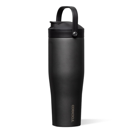 [BRSREYD3BMHWMDL5] Corkcicle Protein Shaker - Built-In Agitator & Fruit Strainer Lid - 30oz - Ceramic Slate