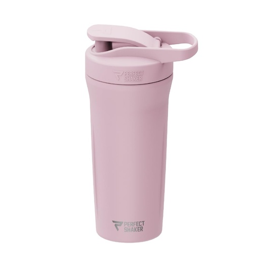 [BRSREHA2OYFQK2Y2] PerfectShaker Premium Stainless Steel Shaker Bottle – Double Wall Vacuum Insulated, Leak-Proof, BPA-Free, Non-Toxic, ActionRod Mixing – Gym, Fitness & Travel Protein Shaker -27oz (Blush)