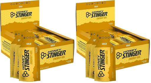 [BRSRGGQLPIMRUF3X] Honey Stinger Gold Energy Gel, Gluten Free & Caffeine Free, for Exercise, Running and Performance, Sports Nutrition for Home & Gym, Pre and Mid Workout, 48 Pack, 26.4 Ounce