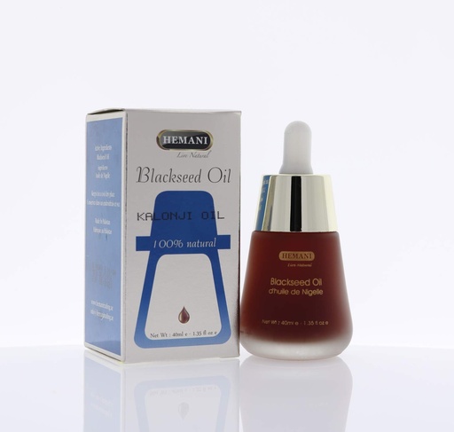 [BRSWIHTRPMFAY33O] Hemani Blackseed Oil 40mL | Cold-Pressed Nigella Sativa | Halal Certified | Travel Size | Thymoquinone | Alcohol-Free | Since 1949