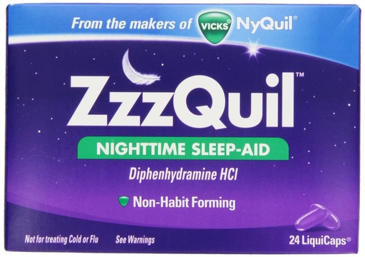 [BRSWIGYZAJ5A4GTA] ZzzQuil LiquiCaps - 24 ct, Pack of 3