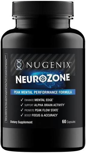 [BRSRG2T2CBYBOFLA] Nugenix NeuroZone - Nootropic Fast-Acting, Alpha Brain Activity, Boosts Focus & Mental Energy, Peak Flow State Support, Cogniboost American Ginseng, EnXtra, Alpha-GPC – 60 Count