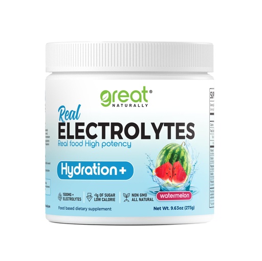 [BRSW2GL2OF5WCFDG] Electrolytes Powder Hydration | Real Food High potency | Watermelon 30 Servings | High potency Electrolyte powder | Hydration drink mix | Electrolyte Supplement with Potassium Magnesium Calcium