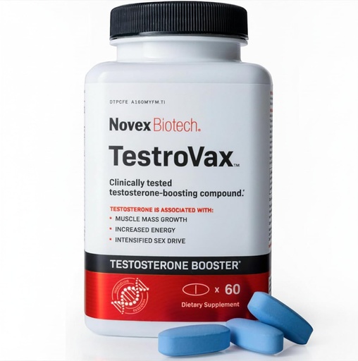 [BRSWGEALOIIBOAI2] Novex Biotech Testrovax - Best Testosterone Booster for Men - Vitamins for Men - Test Booster - Increase Testosterone Levels in 12 Days* - 60 Count