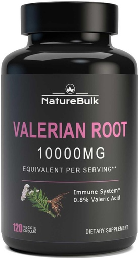 [BRSRAGARDNYA2CLK] Valerian Root Capsules -Equivalent to 1,0000mg, 4X Concentrated Extract - Highly Concentrated, 120 Capsules