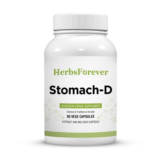 [BRSWIYIGAEHR2FTG] Herbsforever Stomach D-Supports Digestive,Gut & Bowel Health, Intestinal Comfort, IBS,Loose Motion,Holarrhena Antidysenterica- Probiotech, Kutaja &10Ayurvedic Herb Extracts|90 Veg Capsules|800mg