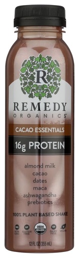 [BRSWGFQ3BANBOH3H] Remedy Organics Protein | Cacao Essentials 12 FL Oz | Plant Based Protein Shakes, Ready To Drink | USDA Organic, Gluten Free, Dairy Free, Soy Free…
