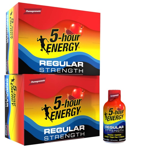 [BRSWIYINCB4A4CI5] 5-hour ENERGY Shot, Regular Strength Pomegranate, 1.93 Ounce, 24 Count
