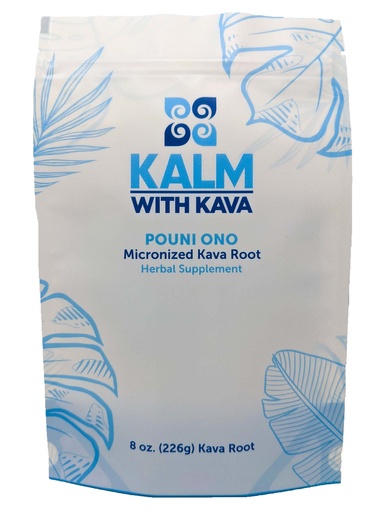 [BRSW2CY7CUIWCHI3] Kalm with Kava Pouni Ono Micronized Kava (8 oz.)