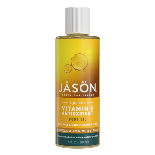 [BRSWIEIBC4IWKGD6] JASON Vitamin E 5,000 IU All Over Body Nourishment Oil, 4 Fl Oz (Packaging May Vary)