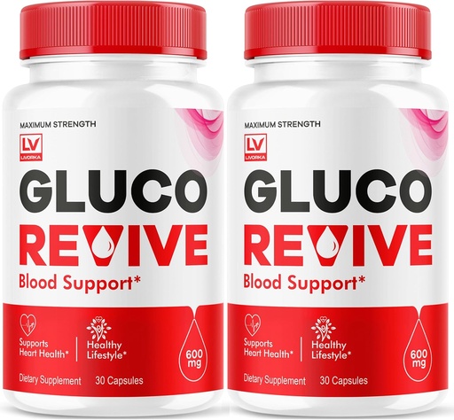 [BRSRABT5C4MBSDLZ] (2 Pack) Gluco Revive - GlucoRevive, Gluco Revive Pills,GlucoRevive Support, GlucoRevive Capsules, Gluco Revived All Natural Premium Formula, Gluco Revive Pills Reviews, 60 Capsules for 2 Months