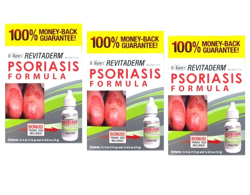 [BRSWKGYIBIMGGYD4] Dr. Blaine's RevitaDERM Psoriasis Treatment 4 oz (Pack of 3)
