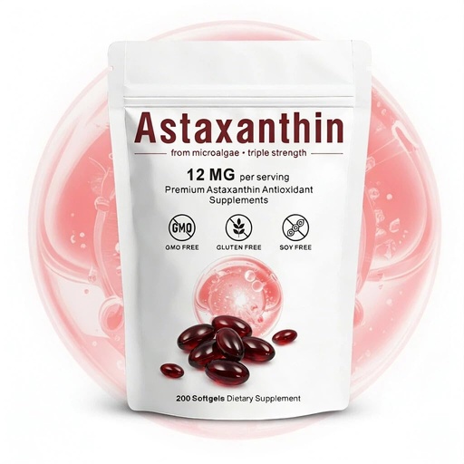 [BRSRGAALCMOQAFDX] Astaxanthin 12mg, 200 Softgels, 7-Month Supply