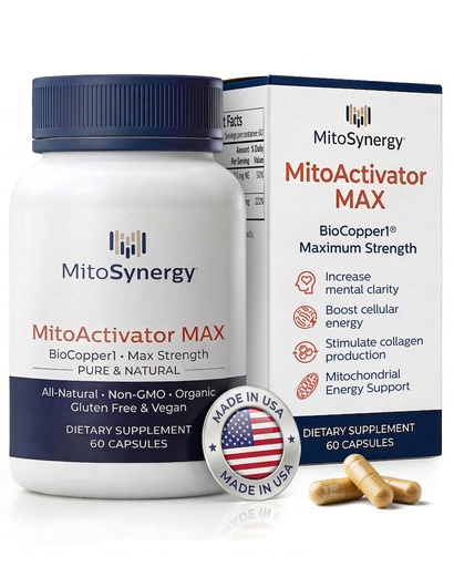 [BRSREZYZOYPGKH33] MAX Bioavailable Copper Supplement, BioCopper1 Cuprous Nicotinic Acid, Chelated Copper 2mg, Bio Active Capsules for Energy, Mental Clarity, Healthy Aging, NAD+ and NMN Support, 60 Count