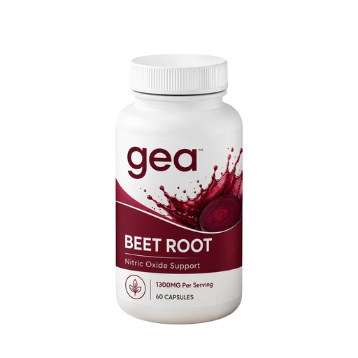 [BRSRYZ34DMPBM23B] GEA Beetroot Capsules Organic Beetroot Capsules (1300mg) 60 Capsules