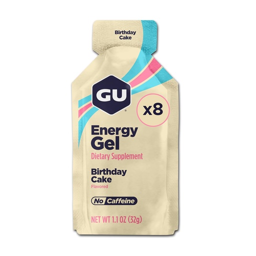 [BRSWG2YROB4GM33G] GU Energy, Original Energy Gels, Birthday Cake - 8 Count