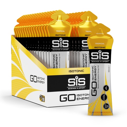 [BRSWKHYRB4DQE3DO] Science in Sport GO Isotonic Energy Gel - Fast-Acting Liquid Carbohydrate Gel for Instant Energy - Sports Nutrition - Gluten-Free & Vegan - Tropical Flavor - 30 Count
