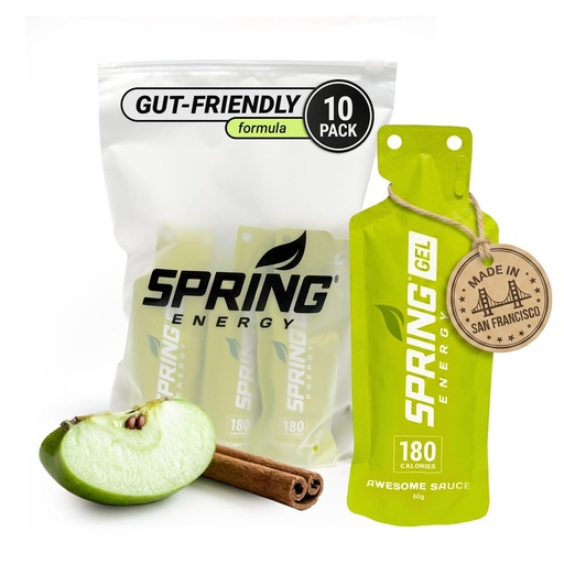 [BRSRGZL7OIFB4HI7] Spring Energy Gel – Wholesome, Stomach Friendly, Vegan | Apple Cinnamon Sweet Potato | Awesome Sauce | No Rice Syrup. No Maltodextrin. No Preservatives