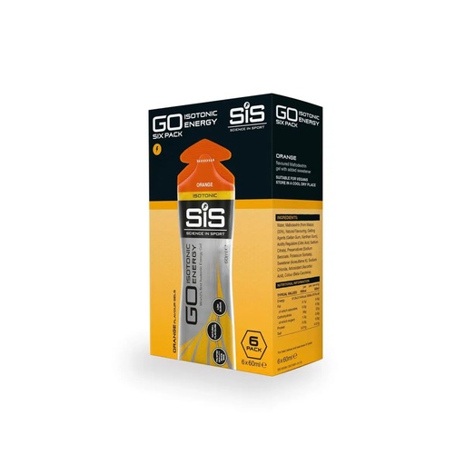 [BRSWI2Y2O4OAYG3Y] SiS GO Isotonic Energy Gel Sachets (6 Pack) - Orange