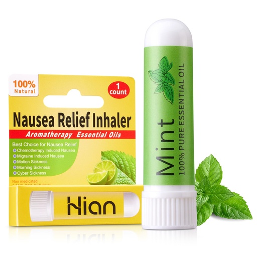 [BRSW2HQNOIFBECT6] Hion Nausea Relief Inhaler-Mint, Natural Essential Oils Inhalers