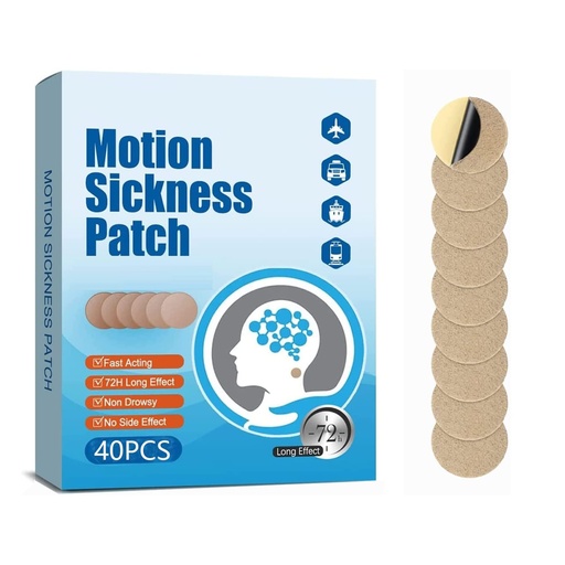 [BRSROZYDAUHQEEQ7] KUNHAOH Motion Sickness Patches for Adults and Kids(Travel Essentials 2026),Ship-EEZ Sea Sickness Patch(Non-Drowsy & Lasts 72 Hours)-for Car and Boat Rides, Ships, Cruise and Airplane(40 Count)