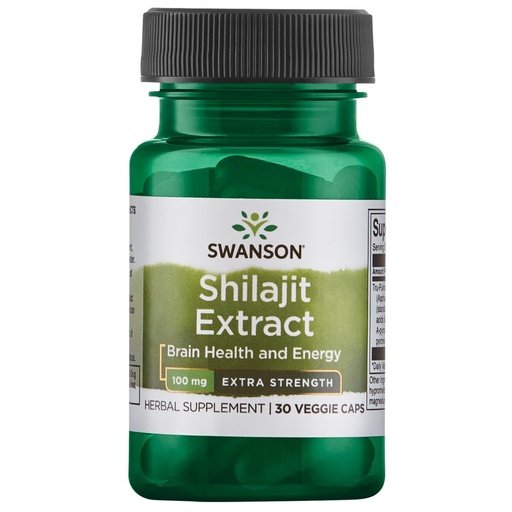 [BRSWGEL4OUDRG335] Swanson Extra Strength Shilajit Extract 100 Milligrams 30 Veg Capsules