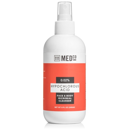 [BRSRA2YCC4MRE3TA] 111MedCo 0.02% Hypochlorous Acid Facial Spray, Gentle pH‑Balanced Skin Mist for Sensitive and Acne‑Prone Skin, Helps Soothe Redness and Support Skin Barrier, 8 oz
