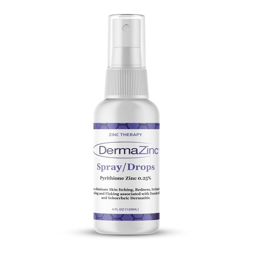 [BRSWIYQOAADB2FDE] DermaZinc Therapy Spray/Drops, Zinc Spray for Skin Disorder Relief Drops for Psoriasis, Dermatitis, Eczema, and Other Skin Condition Symptoms, 4oz