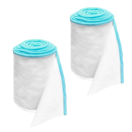 [BRSRE2QLBB6QGYI7] 2 Rolls Wet Wraps Bandage for Eczema,3.54" X 1.97 yd Elastic Arm and Leg Sleeves for Skin Treatment, Wet Wraps Therapy Bandages for Eczema & Psoriasis Itch Relief (Blue)