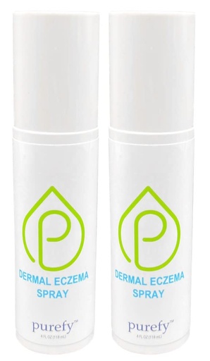 [BRSROY3RA4JQEDQY] PUREFY Dermal Eczema Spray (4oz, 2pk) Natural Healing. Purefypro Dermal Cleansing Technology. Safe for Kids and Everyone. Use Anywhere on The Body. Dermatologist Recommended. …