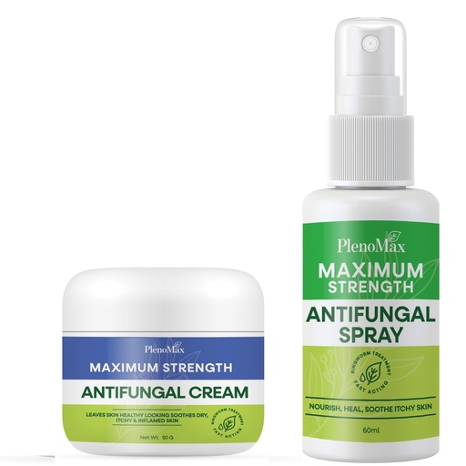 [BRSROAQ5BMMGE236] PLENO Ringworm Treatment for Humans: Antifungal Spray for Jock Itch, Eczema, Tinea Versicolor, Athletes Foot - Antifungal Cream for Rash & Itchy Skin