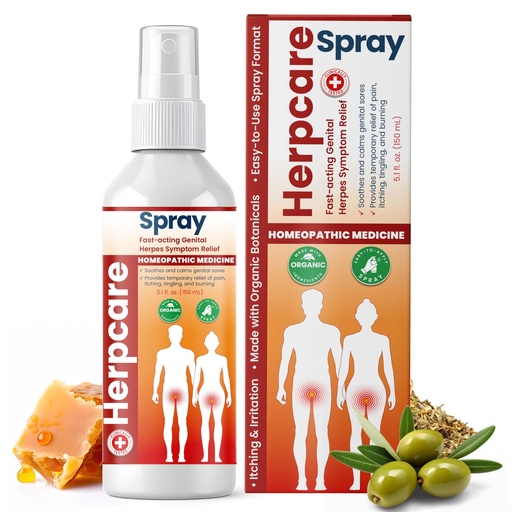 [BRSRE236OEOQAHTD] Herpes Genital Treatment | Fast Acting Relief Spray | Soothes Genital Sores, Itching, Burning, Tingling & Irritation | Strength Formula with Natural Botanicals | Genital Herpes Symptom Care