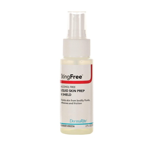 [BRSWYAY7OUDROH3O] DermaRite's StingFree, Liquid Skin Prep & Shield - Alcohol-Free Spray, Shields from Body Fluids, Adhesives and Friction - Spray Bottle, 2 oz., 3 Count