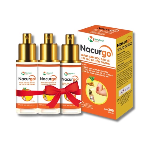 [BRSRAHQ6AB6A2DYY] Nacurgo Polyesteramide Spray Solution - Polyesteramide Biological Membrane Protects Wounds and Regenerates Damaged Skin (3 Boxes)