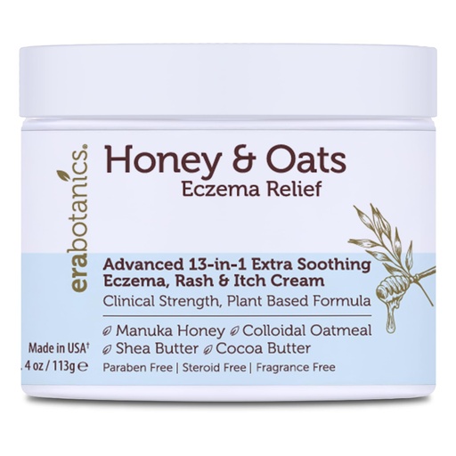 [BRSWGYAQBZ6AEGTK] Eczema Cream with Manuka Honey & Colloidal Oatmeal – Extra Strength Anti Itch Cream for Dry, Sensitive Skin – Dermatitis & Itchy Skin Relief Moisturizer for Adults & Kids– Steroid Free Face & Body Use