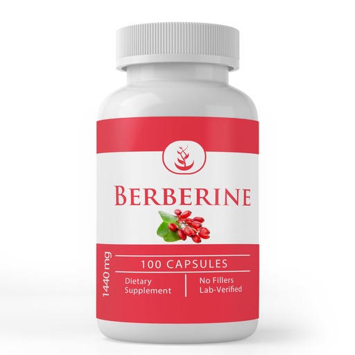 [BRSWYAQNCUOWGCTF] Pure Original Ingredients Berberine, (100 Capsules) Always Pure, No Additives Or Fillers, Lab Verified
