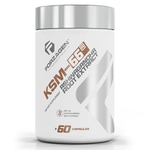 [BRSRECQHCJ7GY33X] Forzagen KSM-66 Ashwagandha Root Extract Capsules, 600mg, 60 Count