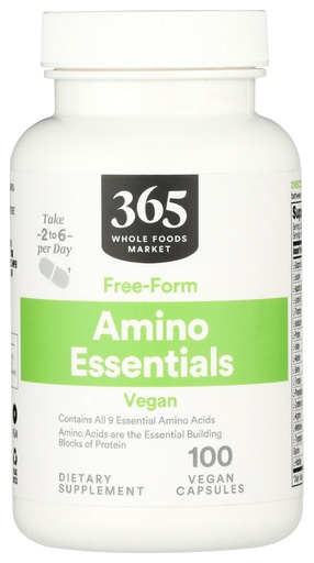 [BRSWGZQDOQFQ4GQ6] 365 by Whole Foods Market, Amino Essentials, 100 Capsules