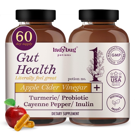 [BRSREZIEOJ7QGAL3] Organic Apple Cider Vinegar 30Capsules 2Pack Raw Premium Apple Cider Vinegar Capsules, ACV Pills With Turmeric Root Extract Probiotic Blend, Cayenne Pepper, Inulin & Black Pepper for Digestion & Detox