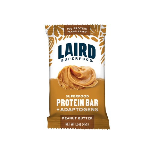 [BRSRMYITC4HWMEL2] Laird Superfood Functional Protein Bars – Protein Bar but Better with Real Ingredients, Functional Mushrooms 10g Plant-Based Protein, 6g Fiber - Non-GMO - Peanut Butter, 10 Count (Pack of 1)