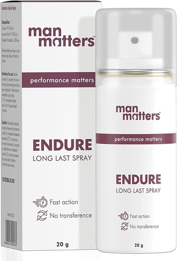 [BRSROZIHPMIW2HL7] SENTA SENTA Roll Over Image to Zoom in Man Matter Endure Long Last Spray for Men | Safe & Effective | Pack of 1 | 20 Grams