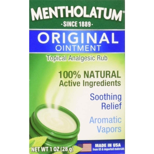 [BRSWKGYHB55AYFLM] Mentholatum Original Ointment Soothing Relief, Aromatic Vapors - 1 oz (Pack of 4)