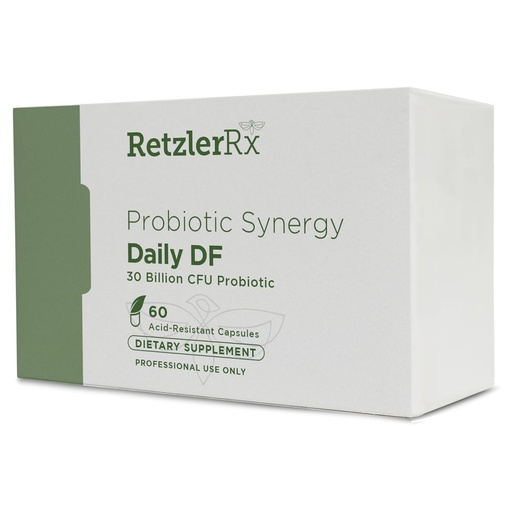 [BRSRAGL5PIFR4FA2] Probiotic Synergy Daily Df - 30 Billion CFU - Acid Resistant DRCaps - Lactobacillus Acidophilus La-14, Lactobacillus Plantarum Lp-115, Bifidobacterium Longum Bl-05, HOWARU Bifido HN019 - 60 Count