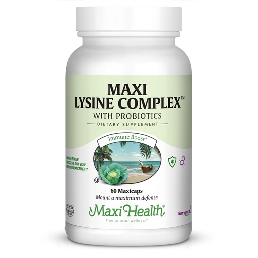 [BRSWIYQ6BJYWG3QV] Lysine Complex with Probiotics - L-Lysine 1000mg Capsules for Protein Synthesis and Immune Health - 1000 mg Lysine Supplement from Lysine HCl (60 Count (Pack of 1))
