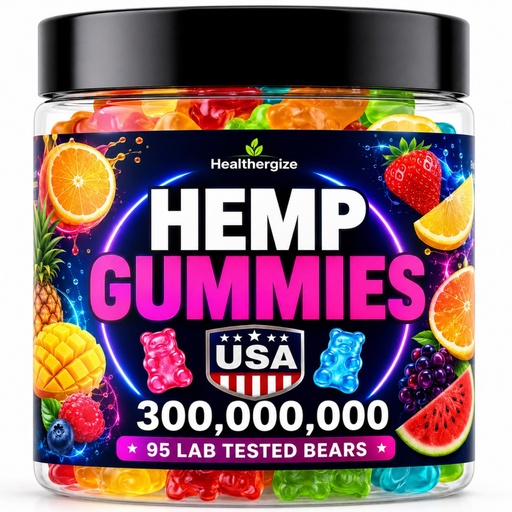 [BRSRGCA3BV4AO3TP] Hemp Gummies for Adults - Hemp Oil Infused, Tasty Fruit Flavor Gummy Bear Edibles, Non-Habit Forming - Calm, Peace and Relaxation - Made in USA-95 Count