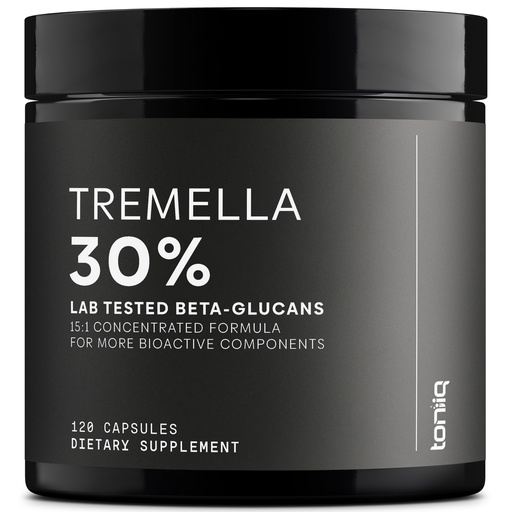 [BRSRAZYFDIFR6H37] Tremella Mushroom Ultra High Potency 15:1 Extract with 30% Beta Glucans - Pure & Concentrated Formula - Third-Party Lab Tested for Purity & Quality - 120 Capsules